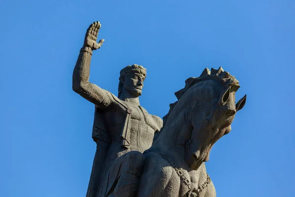 Tbilisi Georgia November 2020 Statue King Vakhtang Gorgasali Tbilisi Georgia — Stock Photo, Image