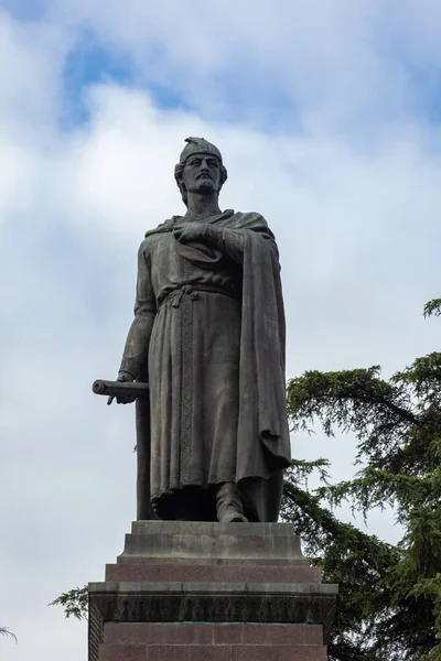 Tbilisi Georgien November 2020 Monumentet Till Den Berömda Georgiska Poeten — Stockfoto