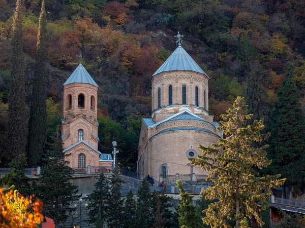Gereja Mama Daviti Gunung Mtatsminda Tbilisi Georiga Agama — Stok Foto