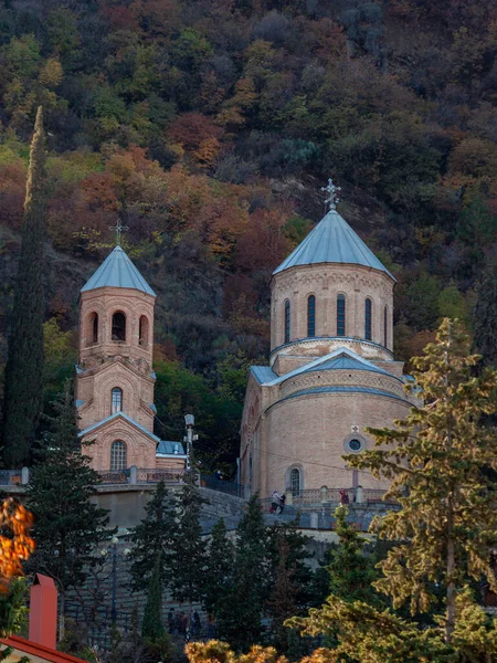 Церква Мами Девіті Гора Мтацмінда Тбілісі Джорджія Релігія — стокове фото