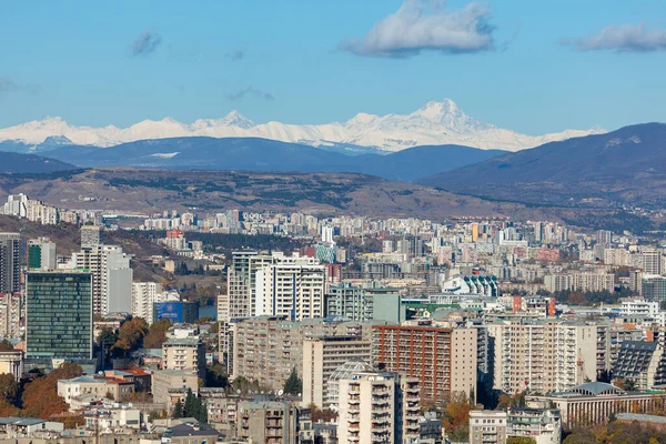 트빌리시 조지아 2020 Panoramic View Tbilisi Cityscape — 스톡 사진