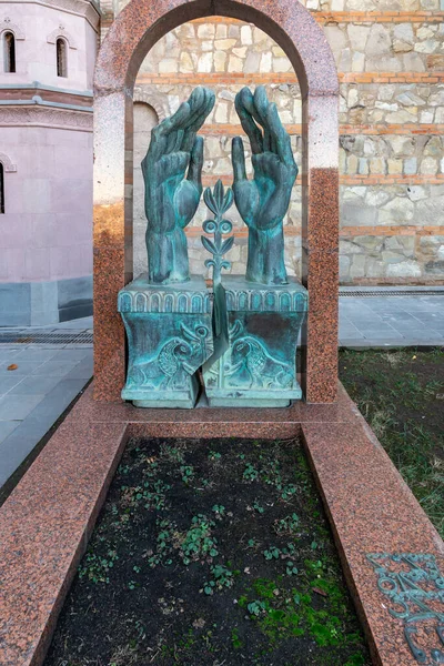 Tbilisi Georgia Novembre 2020 Mtatsminda Pantheon Writers Public Figures Cimitero — Foto Stock