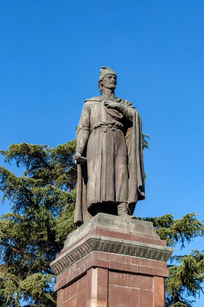 Tbilisi Georgien November 2020 Monumentet Till Den Berömde Georgiske Poeten — Stockfoto