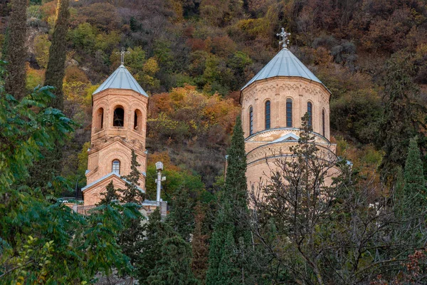 Mama Daviti Kilisesi Tiflis Georiga Daki Mtatsminda Dağı Din — Stok fotoğraf