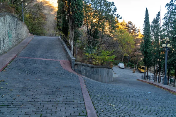 Road Mama Daviti Church Tbilisi Georgia — Stock Photo, Image