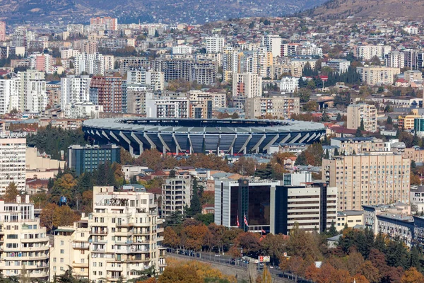 格鲁吉亚第比利斯 2020年11月23日 Boris Paichadze Dinamo竞技场的空中景观 — 图库照片
