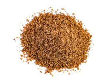 Zemin oyma yığın beyaz arka plan, baharat izole