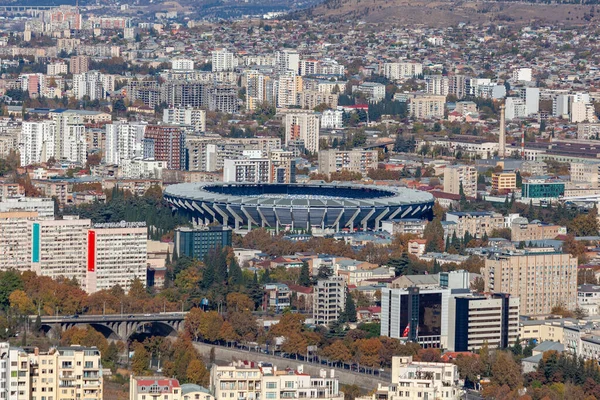 Tbilisi, Georgia - 2020 년 11 월 23 일 : Aerial view of Boris Paichadze Dinamo Arena — 스톡 사진