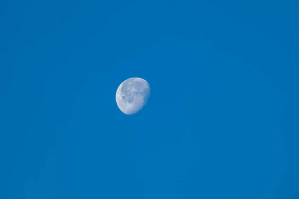 Молодий Місяць Блакитному Небі Півмісяць Природа — стокове фото
