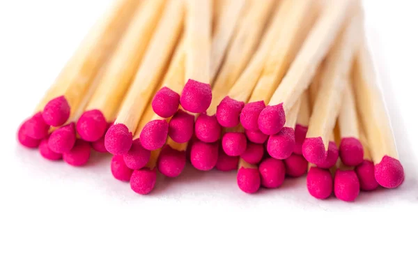 Wooden Matches Sulfur Lighting Fire Isolated White Background Royalty Free Stock Photos
