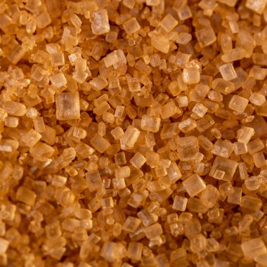 Kahverengi baston şeker dokusuna yakın çekim. Tatlı ürün.