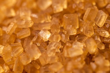 Kahverengi baston şeker dokusuna yakın çekim. Tatlı ürün.