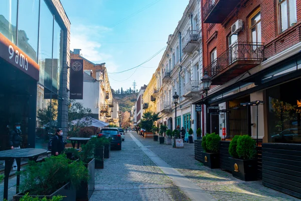 Tiflis Georgia Abril 2021 Antiguas Casas Históricas Tiflis Viajes — Foto de Stock