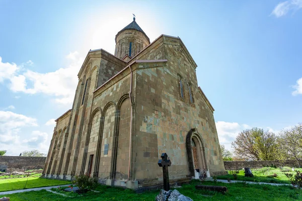 Vecchia Chiesa Ortodossa Nel Villaggio Samtavisi Georgia Architettura — Foto Stock