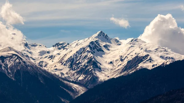 Pemandangan Indah Dari Pegunungan Svaneti Daerah Pegunungan Tinggi Georgia Lansekap — Stok Foto