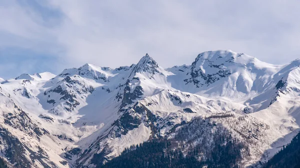Beautiful Views Svaneti Mountains High Mountainous Region Georgia Landscape — Stock Photo, Image