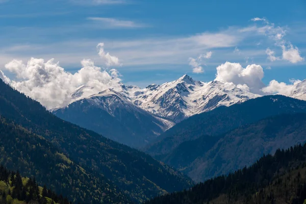 Prachtig Uitzicht Het Svaneti Gebergte Hooggebergte Regio Van Georgië Landschap — Stockfoto