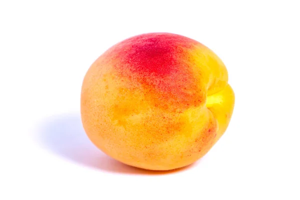 Verse Abrikoos Geïsoleerd Witte Achtergrond Fruit Voedsel — Stockfoto