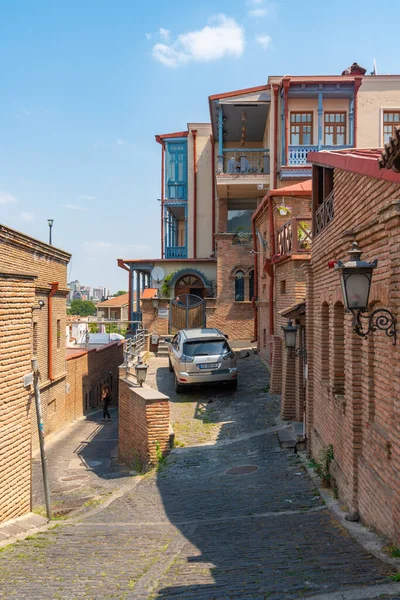 Tbilisi Goergia Jule 2021 Rumah Rumah Bersejarah Tua Tbilisi Perjalanan — Stok Foto