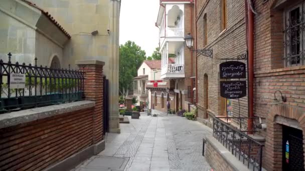 Tbilisi Georgia 2021 Călătorind Străzile Din Tbilisi — Videoclip de stoc