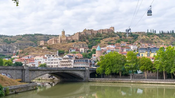 Tiflis Georgia Agosto 2021 Hermosa Vista Del Viejo Tiflis Abanotubani — Foto de Stock