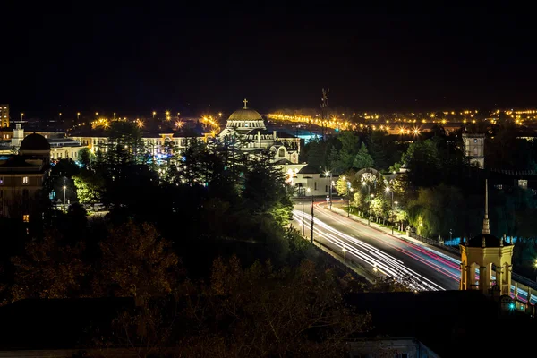 Beautiful view of night Poti, Georgia — Stock Photo, Image