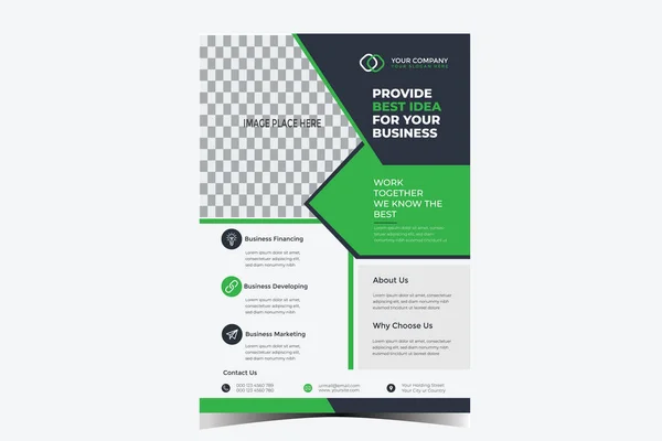 Corporate Multipurpose Business Flyer Design Template Your Business Services Event — Stock fotografie