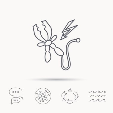 Terminal elektrik simgesi. Pilin şarj edilmesi.