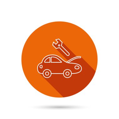 Araba Servisi simgesini. Onarım işareti taşıma.