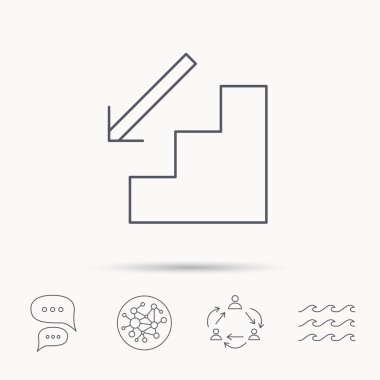 Alt katta simgesi. Yön ok işareti.