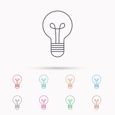 Lamba simgesi. Fikir ve çözüm işareti.