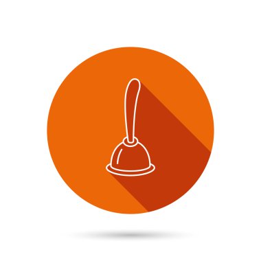 Dalgıç simgesi. Tuvalet temizleme aracı işareti.