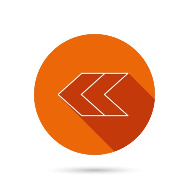 Sol ok simgesi. Önceki işaret.