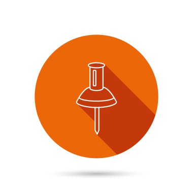 Raptiye simgesini. PIN aracı işareti.