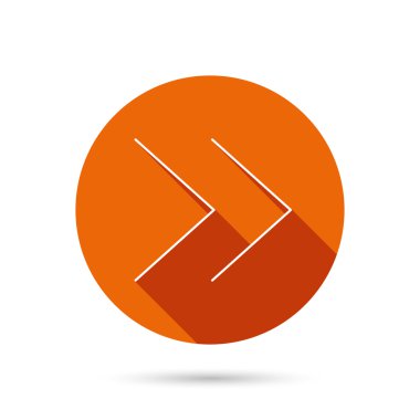 Sonraki ok simgesi. İleri işareti.