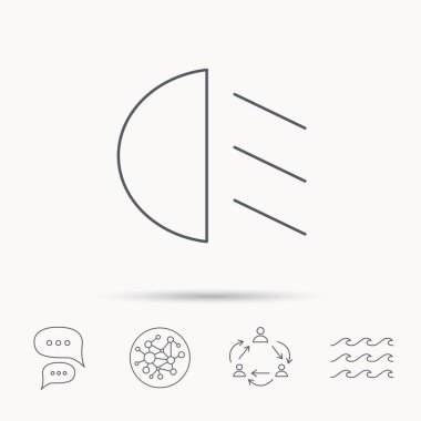 Geçen ışık kutsal kişilerin resmi. Işın işareti daldırma.