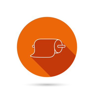 Kağıt havlu simgesi. Mutfak hijyen işareti.