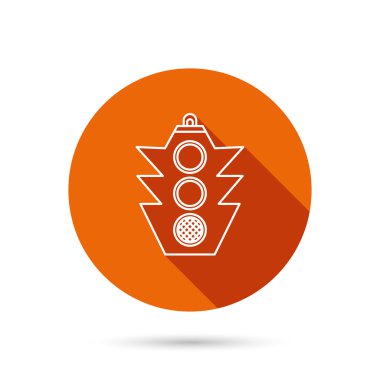 Trafik ışığı simgesi. Emanet yönünü düzenleyen.