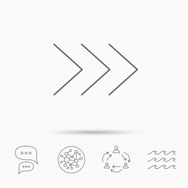 Sağ ok simgesi. İleri işareti.