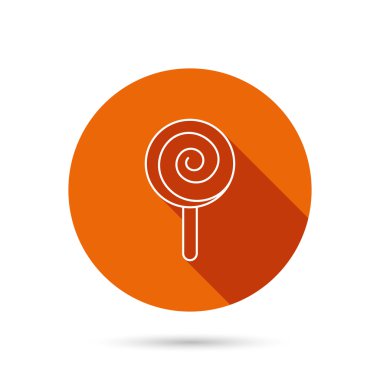 Lolipop simgesi. Lolly pop şeker işareti.