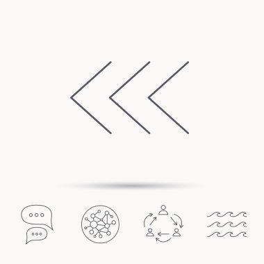 Sol ok simgesi. Önceki işaret.