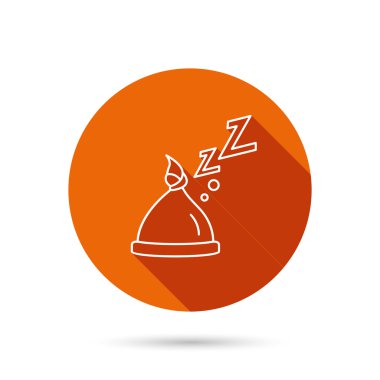 Nodül simgesi ile bebek şapka. Yeni doğan kap işareti.