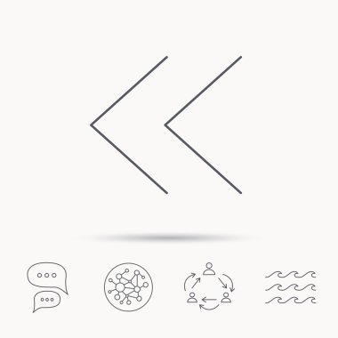 Geri ok simgesi. Önceki işaret.