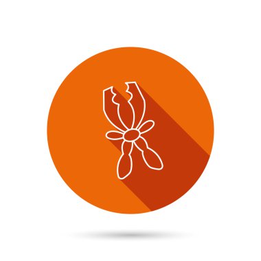 Terminal elektrik simgesi. Pilin şarj edilmesi.