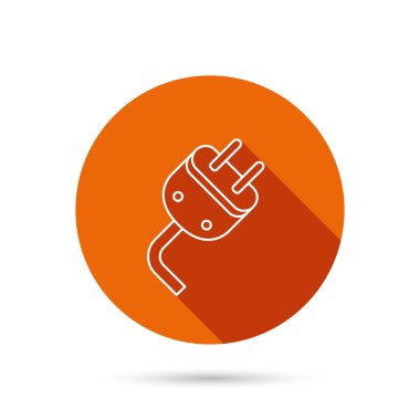 Elektrik fişi simgesi. Elektrik güç işareti.