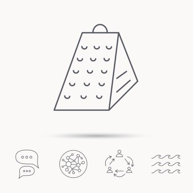 Rende simgesi. Mutfak aracı işareti.