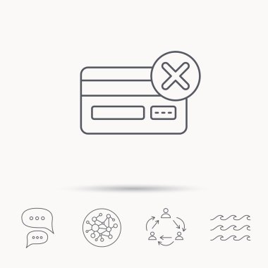 Kredi kartı simgesini kaldırın. İşareti alışveriş.