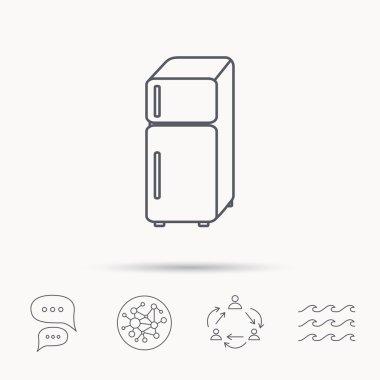 Buzdolabı simgesi. Buzdolabı işareti.