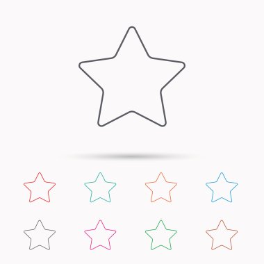 Yıldız simgesi. Web favori işareti.