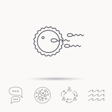 Aile planlaması simgesi. Fertilizasyon işareti.